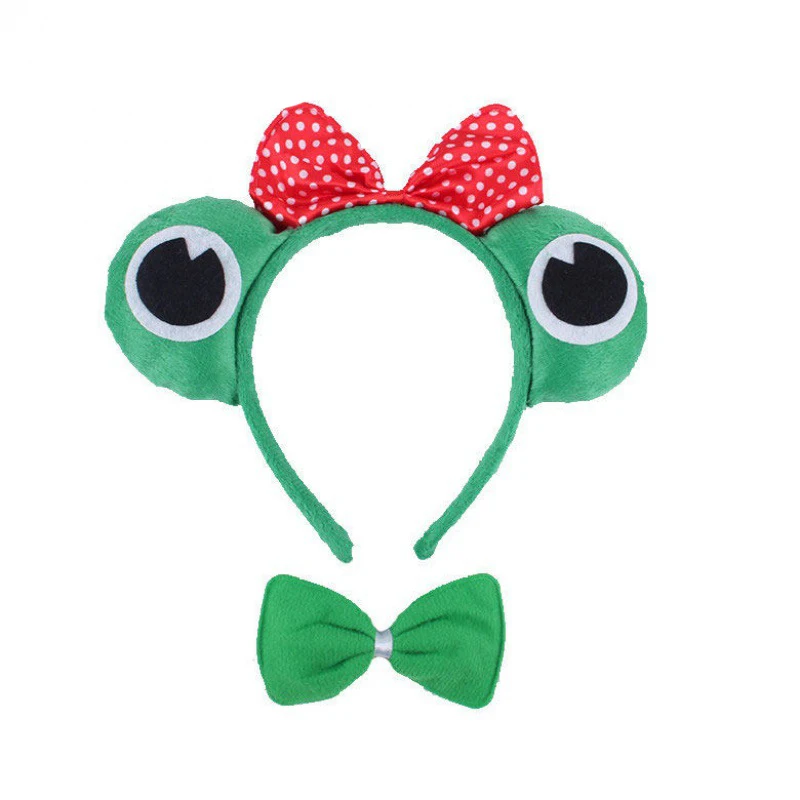 Halloween Frog Performance Cosplay Costumes Anime Frog Princess Headband Bow Tie Gloves Kawii Animal Prince Set Birthday Gifts