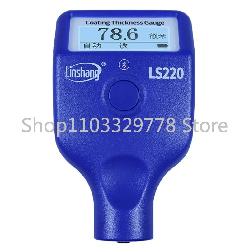 LS220 Paint Coating Thickness Tester 0-3500μm 0.1μm Fe NFe Probe Gauge for Auto Car Paint Film Thickness Gauge -20℃ LCD Screen