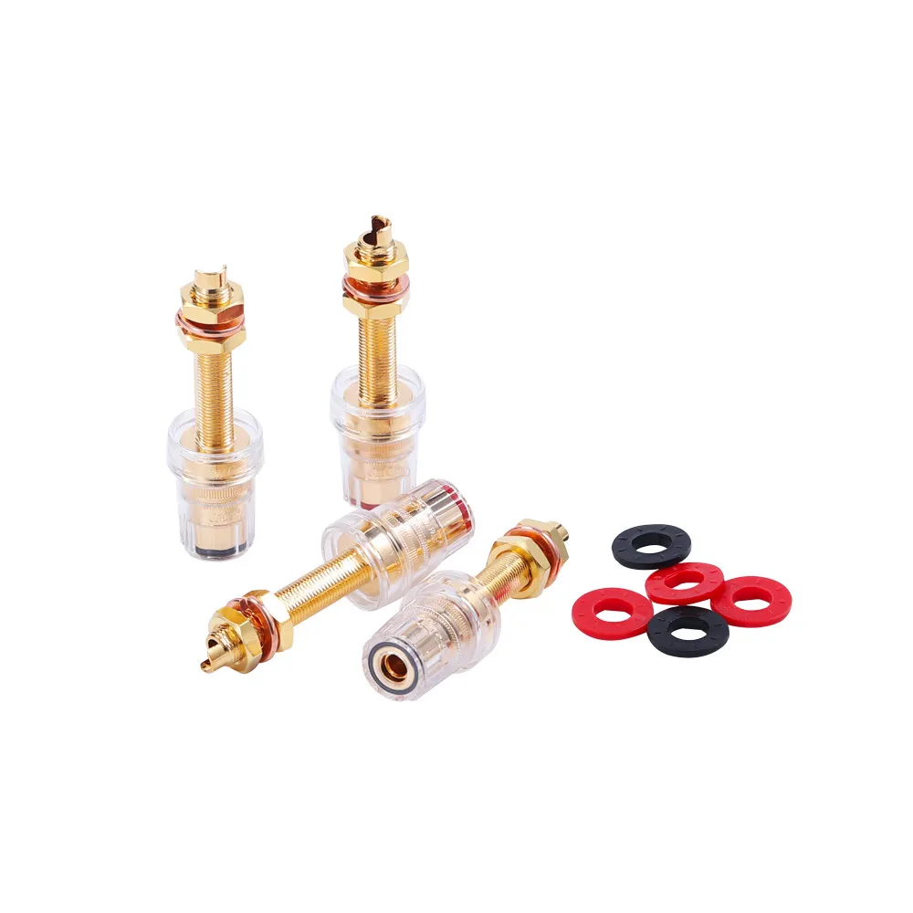 USA CMC 858-LU-G Extended Type Amplifier Hi-Fi Speaker Terminal Pure Copper Gold Plated
