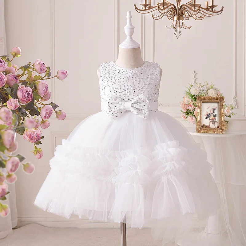 

Girl Party Dress Princess Kid Christmas Tulle Dresses for Young Children Festival Performance Holiday Gown 6 8 10 12 Years