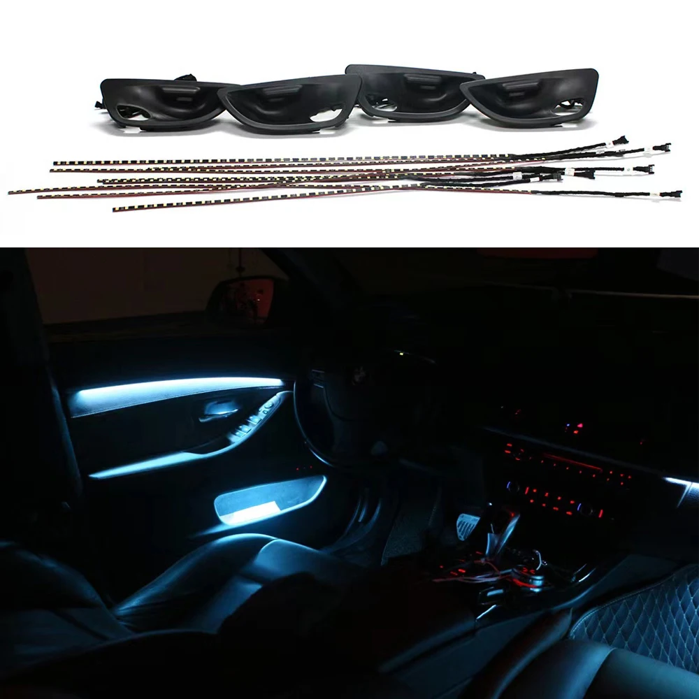 Car Atmosphere Lamp For BMW 5 series F10/F11 /F18 Interior Neon 3-Colors Ambient Light Door Ambient Light Kit Car Accessories