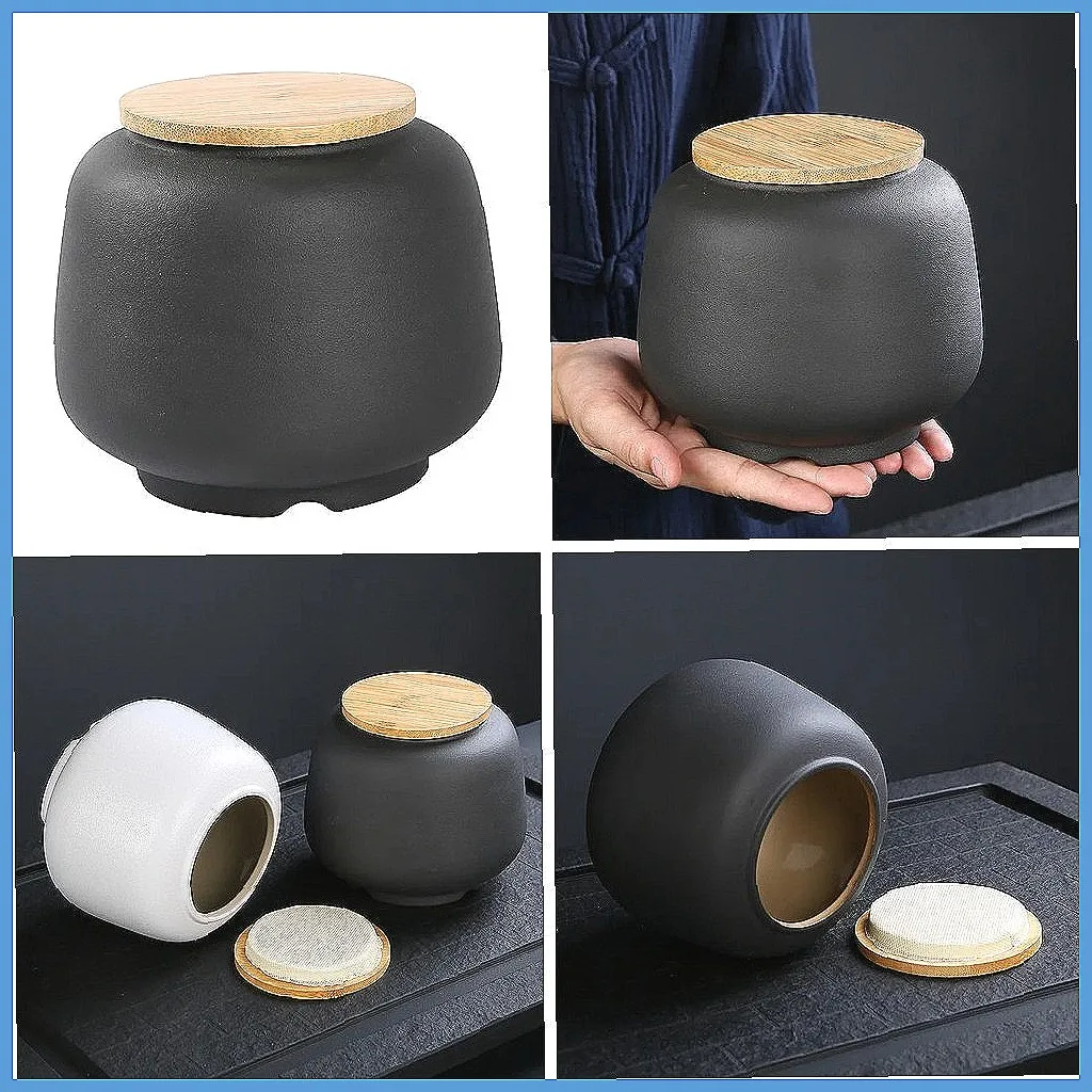 

Японская керамическая урна в ретро-стиле для праха, персонализированная урна для домашних животных (кошек, собак), памятный сувенир на память о похоронах, серая емкость для хранения