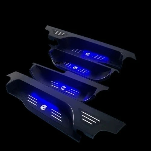 

Luxury Interior Modification Parts Metal Welcome Pedal LED Lights with Sill Strips