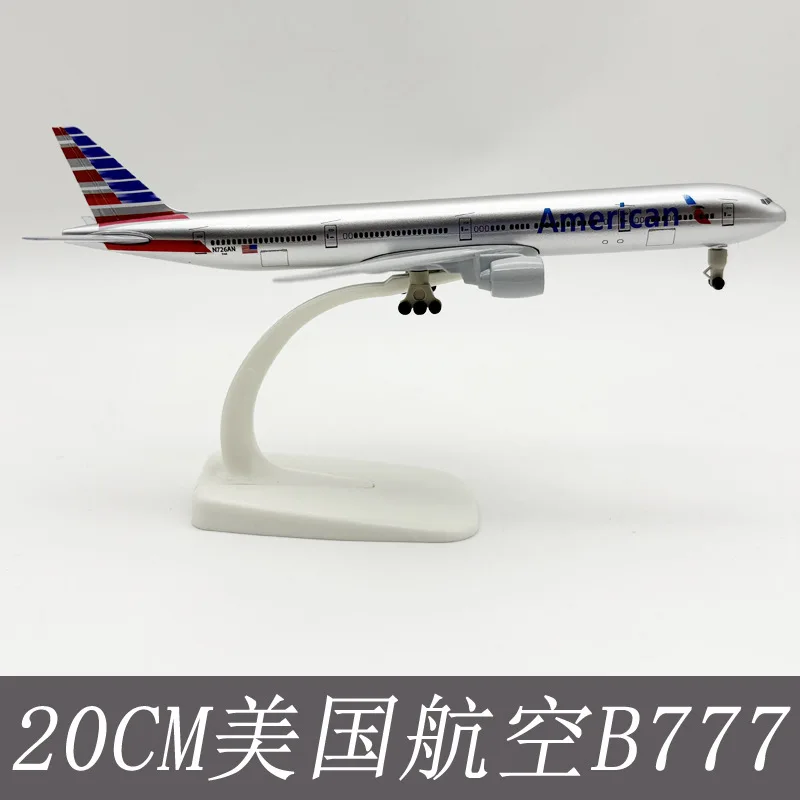 

Модель самолета 20 см American Airlines B787, модель самолета с шасси, сплав металла, литой под давлением дисплей, игрушечный самолет, подарок