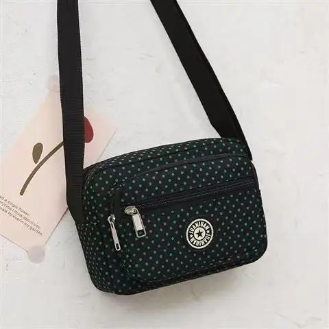 2024 women messenger bag Single Shoulder Bag dot Canvas Women\'s Bag Collection Mobile Phone Messenger Crossbody Bag