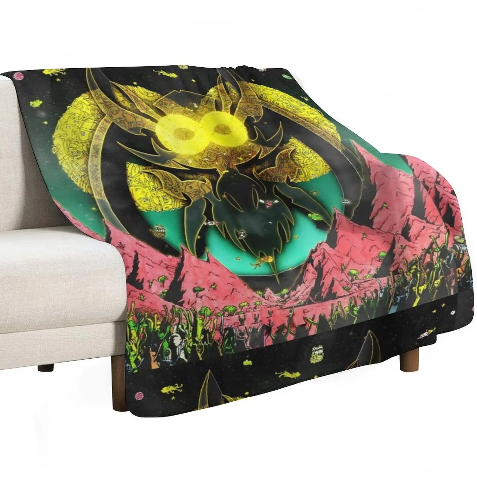 dance gavin dance merch - Mothership - dance gavin -Mothership - DGD Throw Blanket Nap Moving Bed covers Blankets