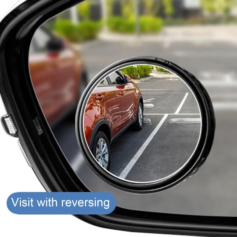 Small Round Blind Spot Mirrors Universal Car Fit Automotive Blind Spot Mirrors Small Round Adjustable 360 Degree Rotating Wide