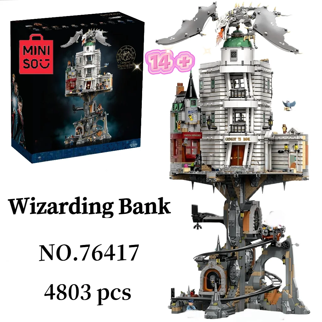 4803 pièces MINISO Disney sorcier banque collectionneurs édition Ironbelly Dragon 76417 blocs de construction Puzzle anniversaire cadeau de noël