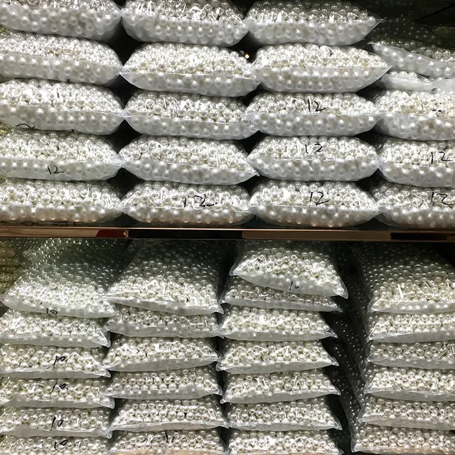 Grand paquet de perles rondes pour couture de vêtements, entretoise de perles, travail grossier, vente en gros, 500 grammes, 3mm, 4mm, 5mm, 6mm, 8mm, 10mm 1