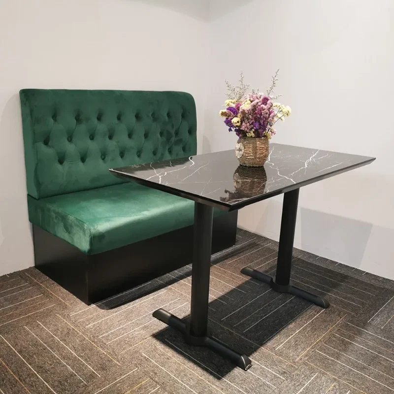 Cafe wall booth sofa, furniture tables and chairs milk tea shop dessert shop booth Minimum order of 9