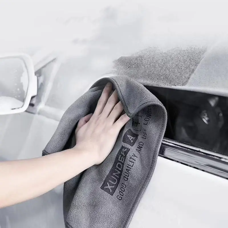1 Pc Ultra-Fine Fiber Short Velvet Car Wash Towel Lint-Free Quick-Drying Strongly Absorbent for Careful Cleaning Home Room