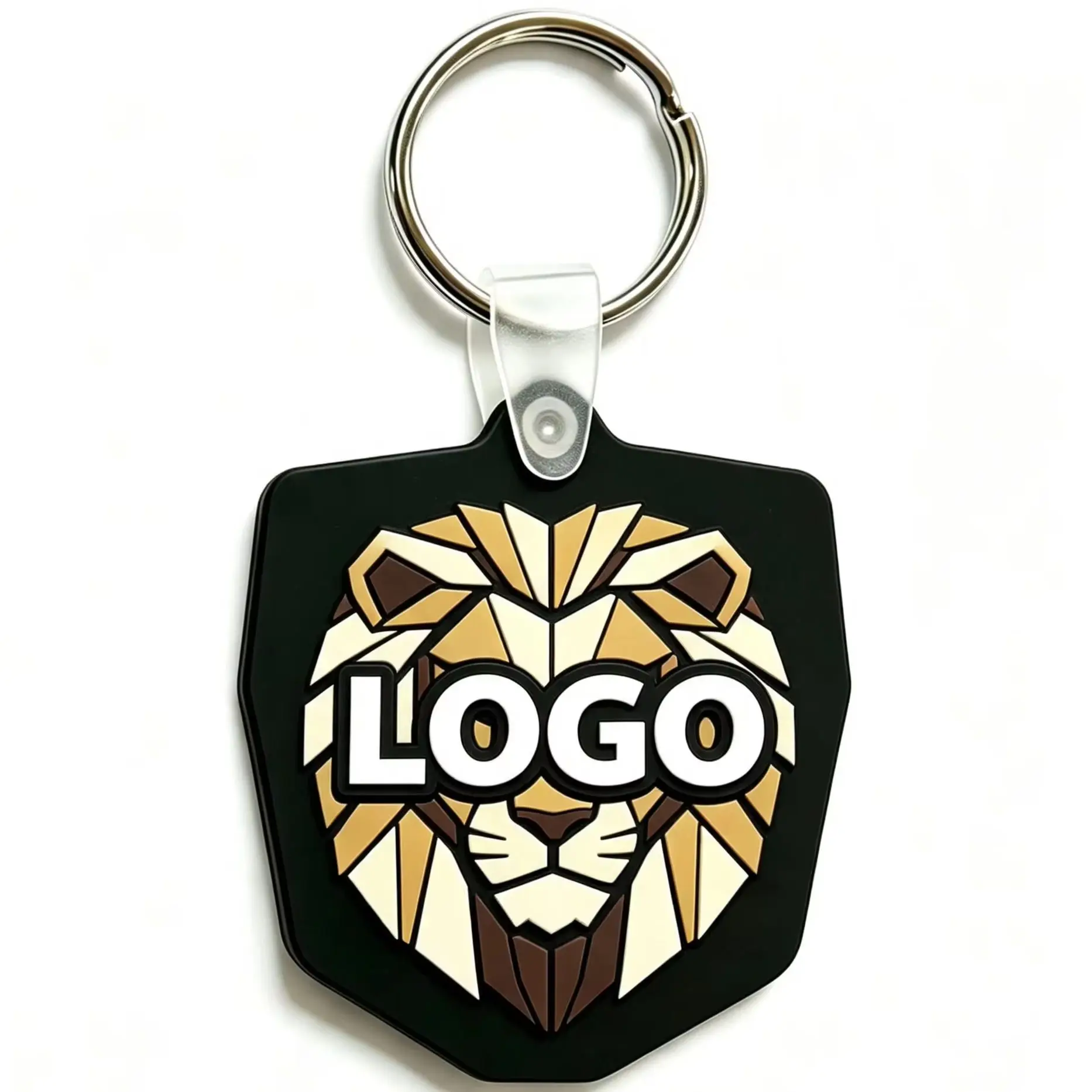 Custom Design 3D Waterproof Letterpress Printed Rubber Soft PVC Keying Keychain For Souvenir Gift Promotional Products