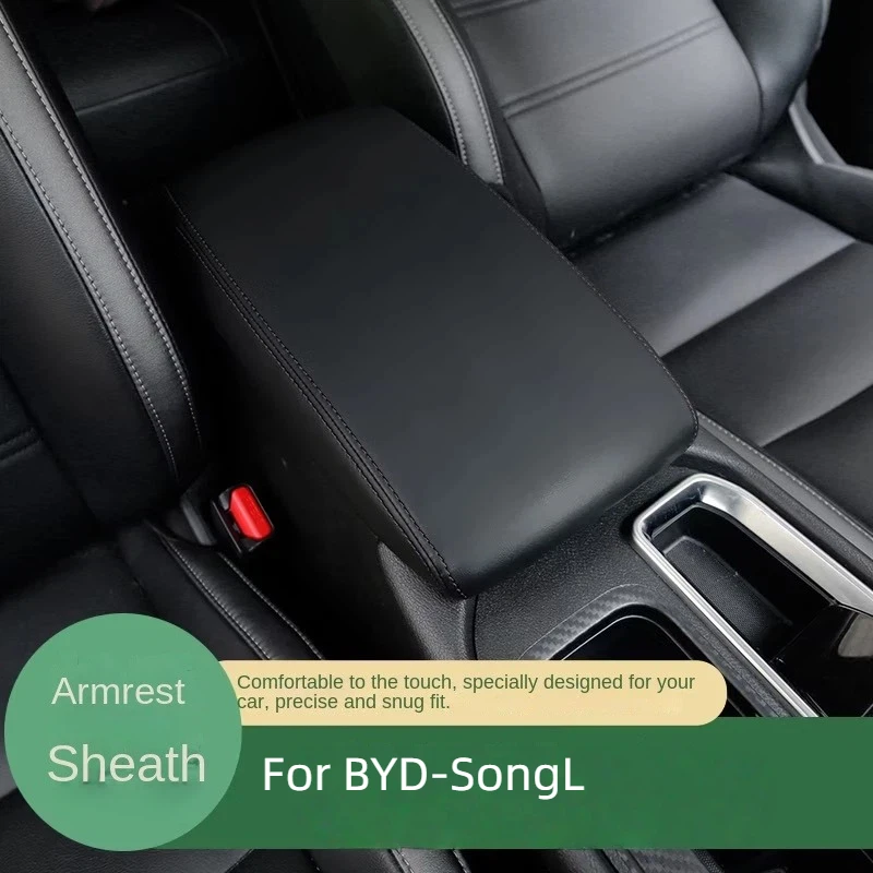 For BYD SongL Car Center Console Armrest Box Cover Leather Protective Cover Trim