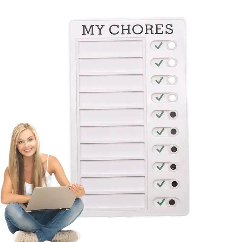 Chore Chart Chores Checklist Task Board Daily Chore Chart With Replacement Cardboard For Kids RV Daily Routine Refrigerator