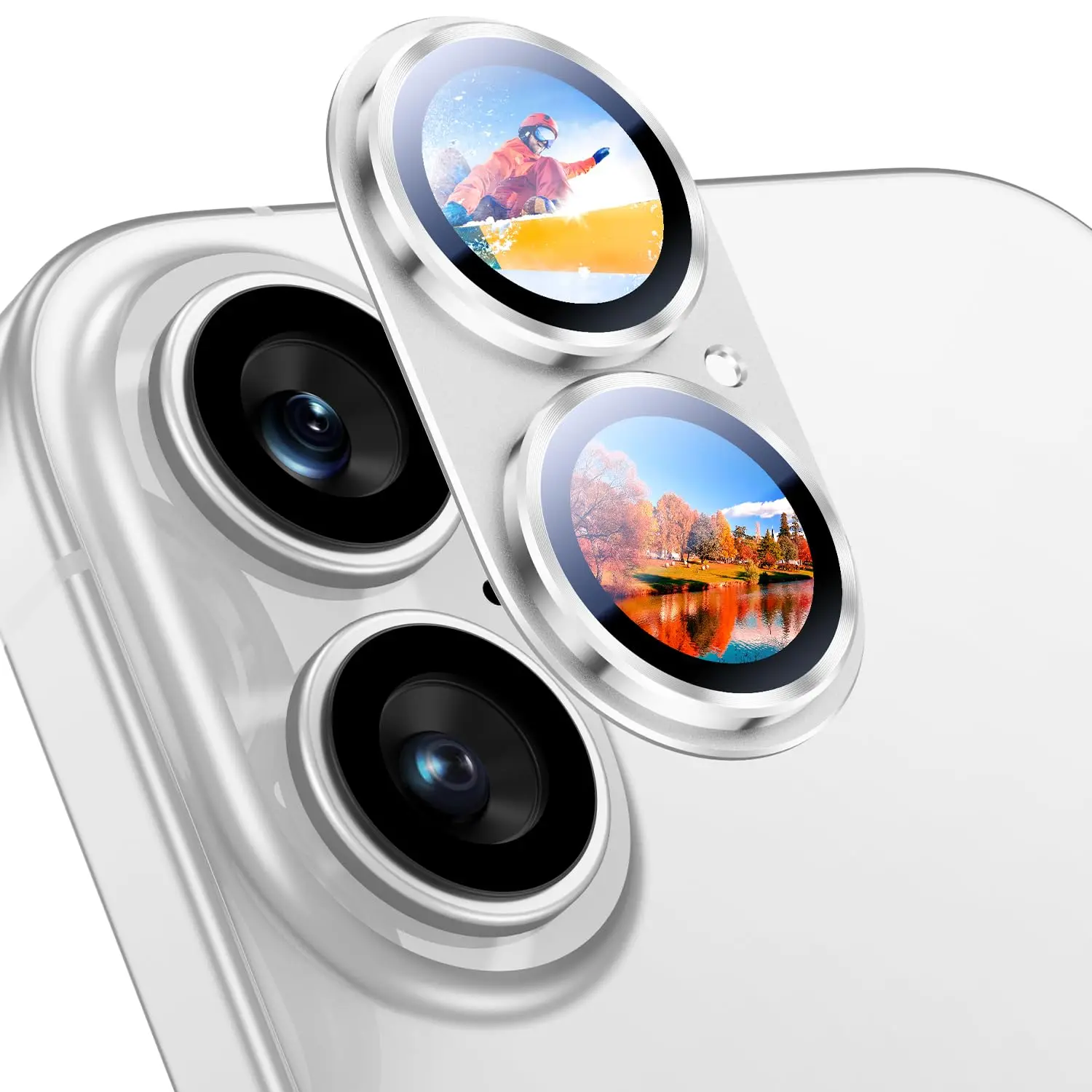 Metaal gehard glas camerabeschermer voor iPhone 17 Pro Max Lensbescherming voor iPhone 17 Pro Air Phone Lens Cover Accessoires