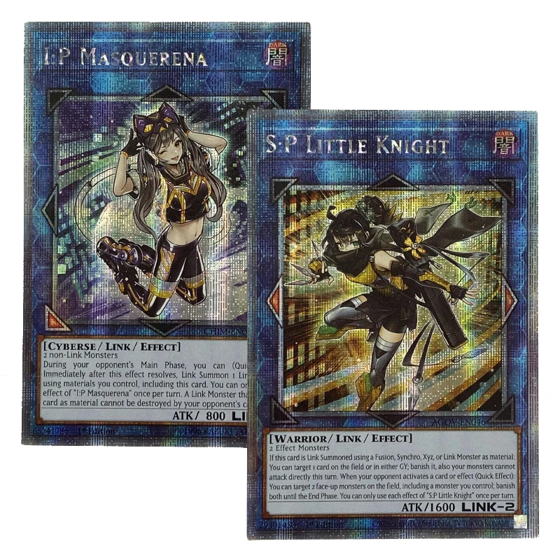 ORICA YUGIOH tarjetas Proxy SP Little Knight IP Masquerena, cubierta Extra no Original, juguetes de colección TCGEnglish