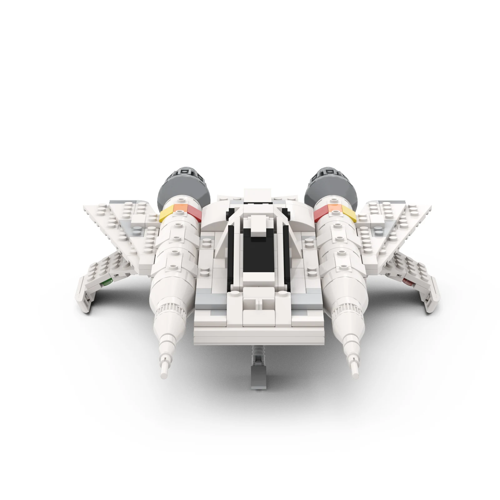 BuildMoc Buck Rogers Space Fighter Ship Model Building Block Toy MOC-48610 Battle Spaceship Building Brick Kit Boy Toy Gift