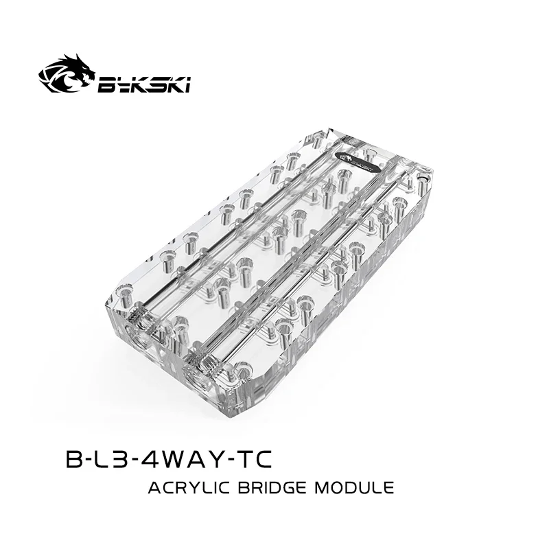 

Bykski Graphics Card GPU Waterway Connection Adjustment Bridges Water Block Quad GPU Bridge For Graphics B-L3-2WAY-TC