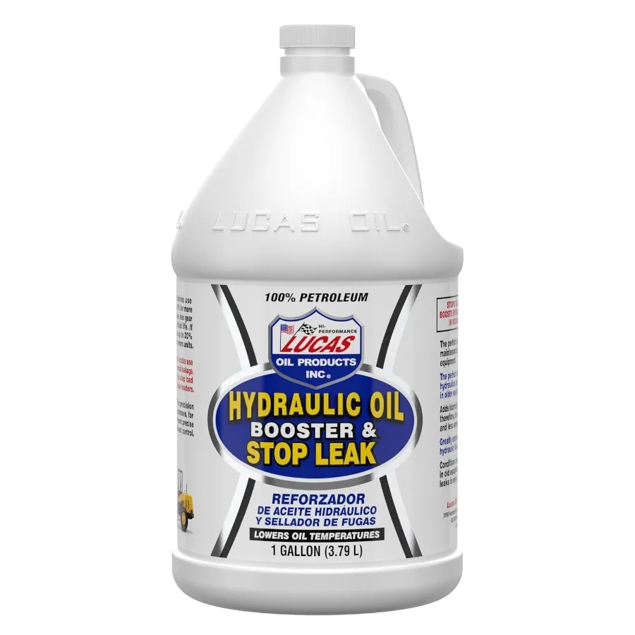 Lucas Oil 10018 Hydraulic Oil Booster Stop Leak 1 Gallon for Automotive Transmission and Power Steering Systems Reduces Leaks a