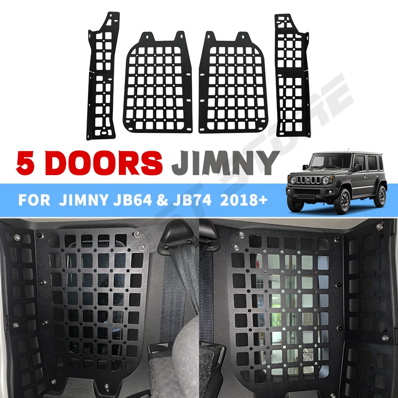 Car Rear Window Racks Trunk Shelf Storage Bracket Extension Luggage Rack For Suzuki Jimny JB74 2023 2024 5 Door Only