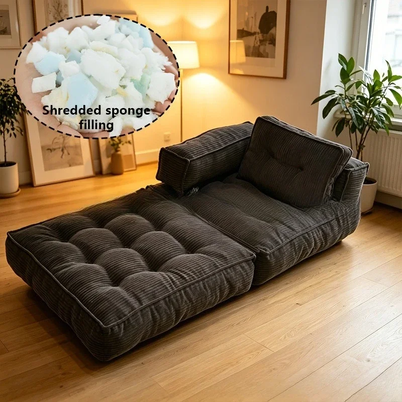 Vacuum compression sofa, 2-in-1 foldable sofa bed, living room tatami