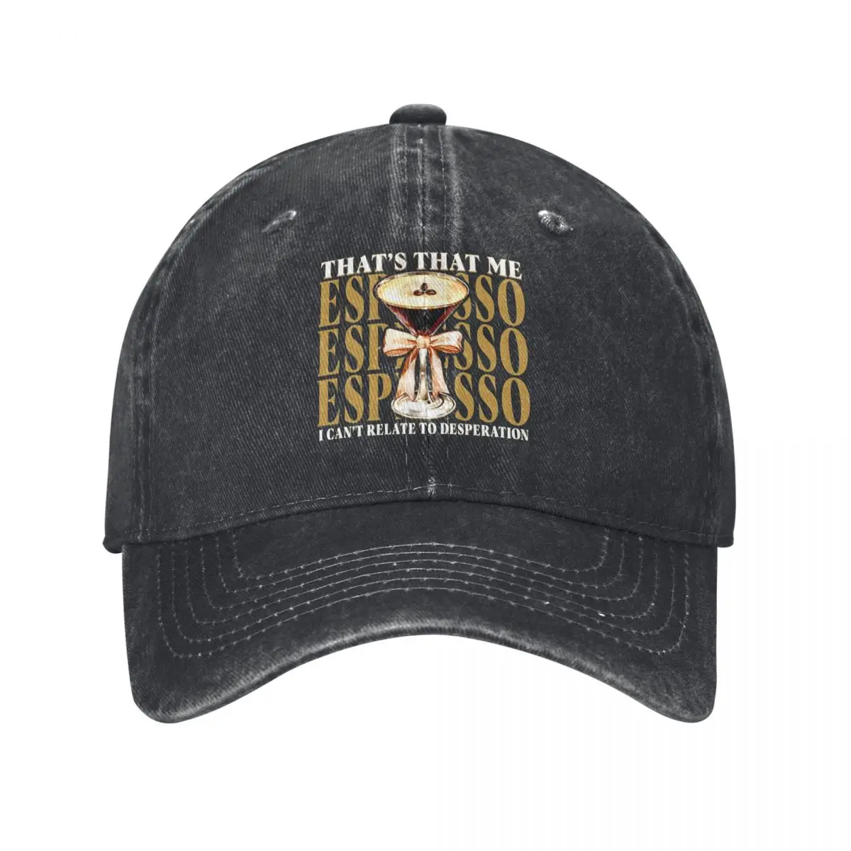 Sabrina Carpenter That's That Me Espresso Baseball Caps Vintage Distressed Cotton Sun Cap Unisex Golf Adjustable Fit Hats Caps