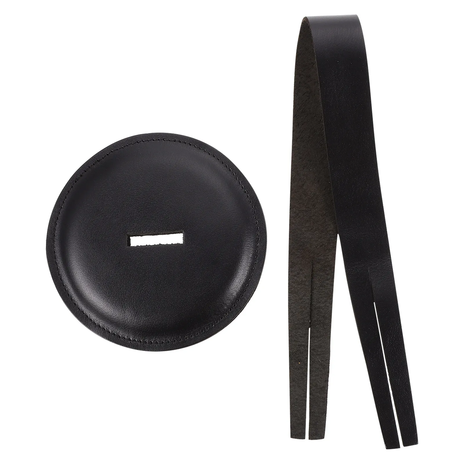 

1Set Professional Cowhide Cymbal Pad Strap Set Soft Comfortable Cymbal Guard for Hi-Hat Ride Crash Cymbals Wide