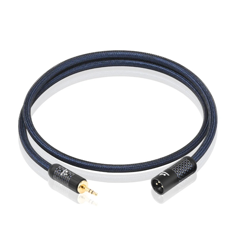 ATAUDIO Hifi 3,5mm zu xlr Audio kabel Hi-End Sterling Flaggschiff Stereo 3,5 zu xlr Stecker/Buchse Adapter kabel für Telefon mischer 4