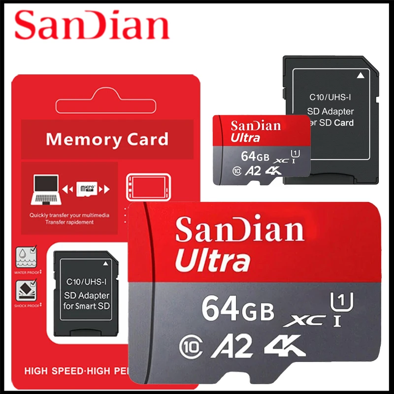 High Speed Micro SD Memory Card 1TB 4K Full HD Video Compatible with Phone GoPro Action Camera 64GB 128GB 256GB 512GB