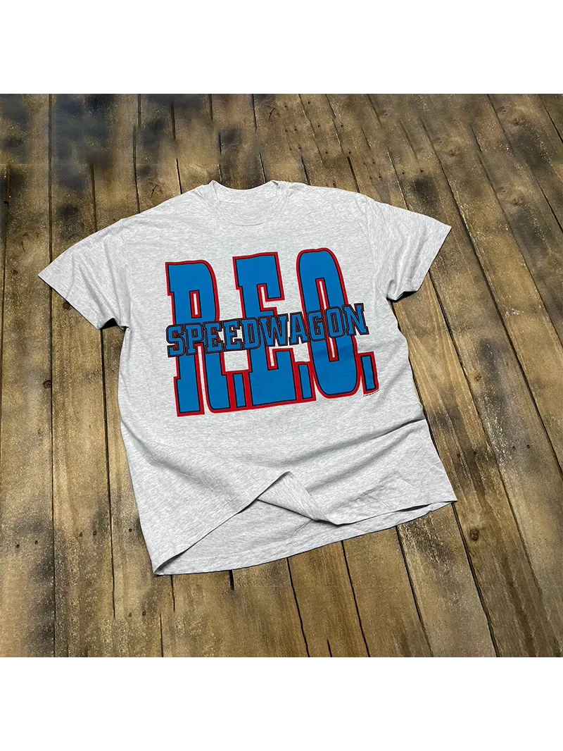 

Футболка REO Speedwagon Band Ro Simple Engli Number American Short Sleeve, дышащая, влагоотводящая, удобная, хлопковая.