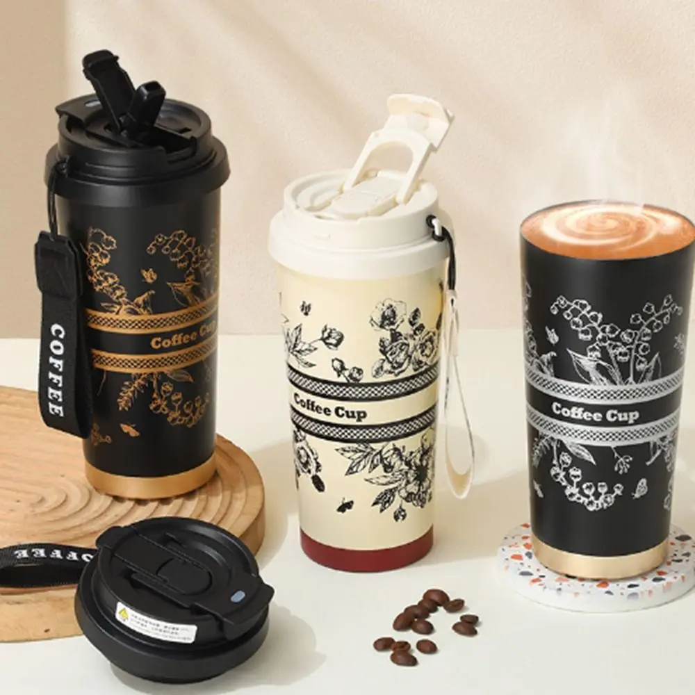 500ml Coffee Mug Stainless Steel Coffee Cup Temperature Display Vacuum Flask Thermal Tumbler Insulated Water Bottle