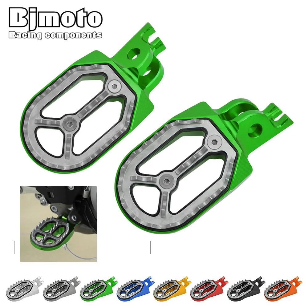 Dirt Bike Motocross Footpeg Footrest Pedal Foot Pegs For Kawasaki KX250 KX250F KX450F KLX450R KLX 450R KX KXF 250 450 250F 450F