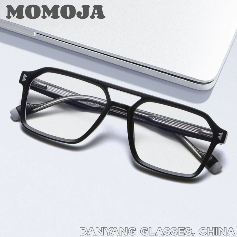 

MOMOJA New TR90 European and American Eyeframe Pilot Frame Square Comfortable and Fashionable Frame Casual K071