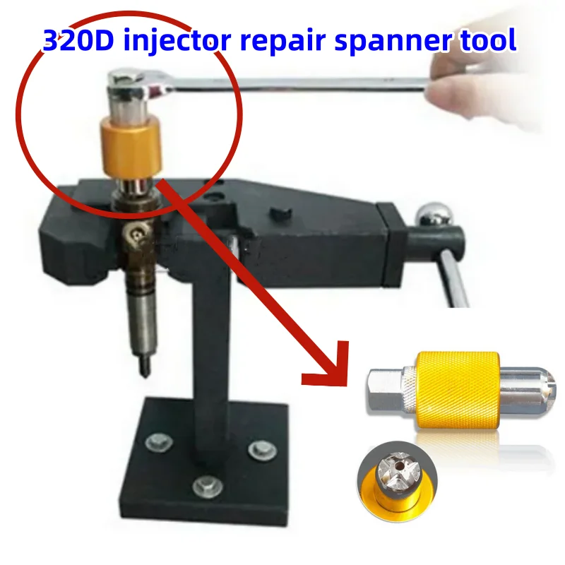 For 320D C6 C6.6 C6.4 Common Rail Diesel Injector Tension Nut Removal Disassemble Steel Screw Tool Kits E1024066