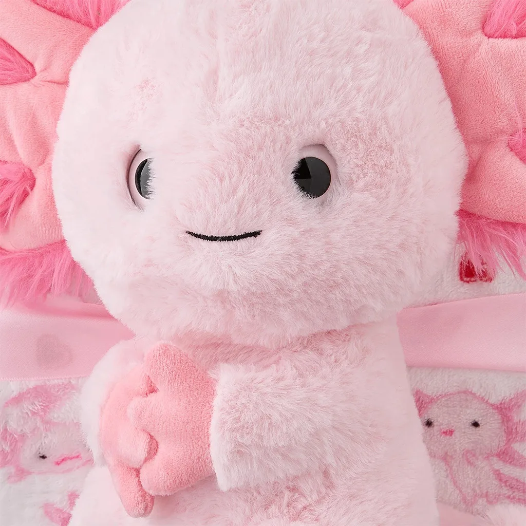 

Generic Pink Plush Toy Soft Cartoon Salamander Stuffed Animal Cute Four Legged Doll For Kids Bedtime Hugging Companion