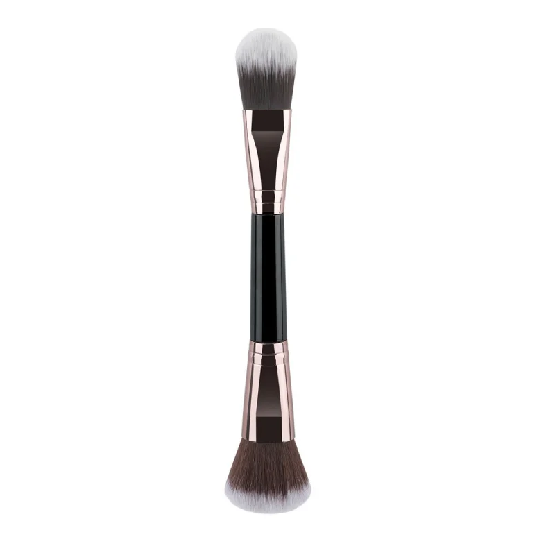 Brosse de maquillage simple à Double extrémité, brosse de fond de teint, brosse de Contour à poils souples, brosse à poudre libre, brosse à flamme multifonctionnelle Bea