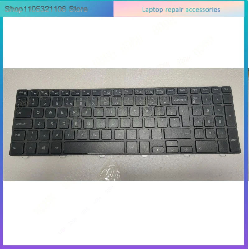 Teclado UK Sem Retroiluminação para DELL Inspiron 15-3000 5542 5543 5545 5547 5548