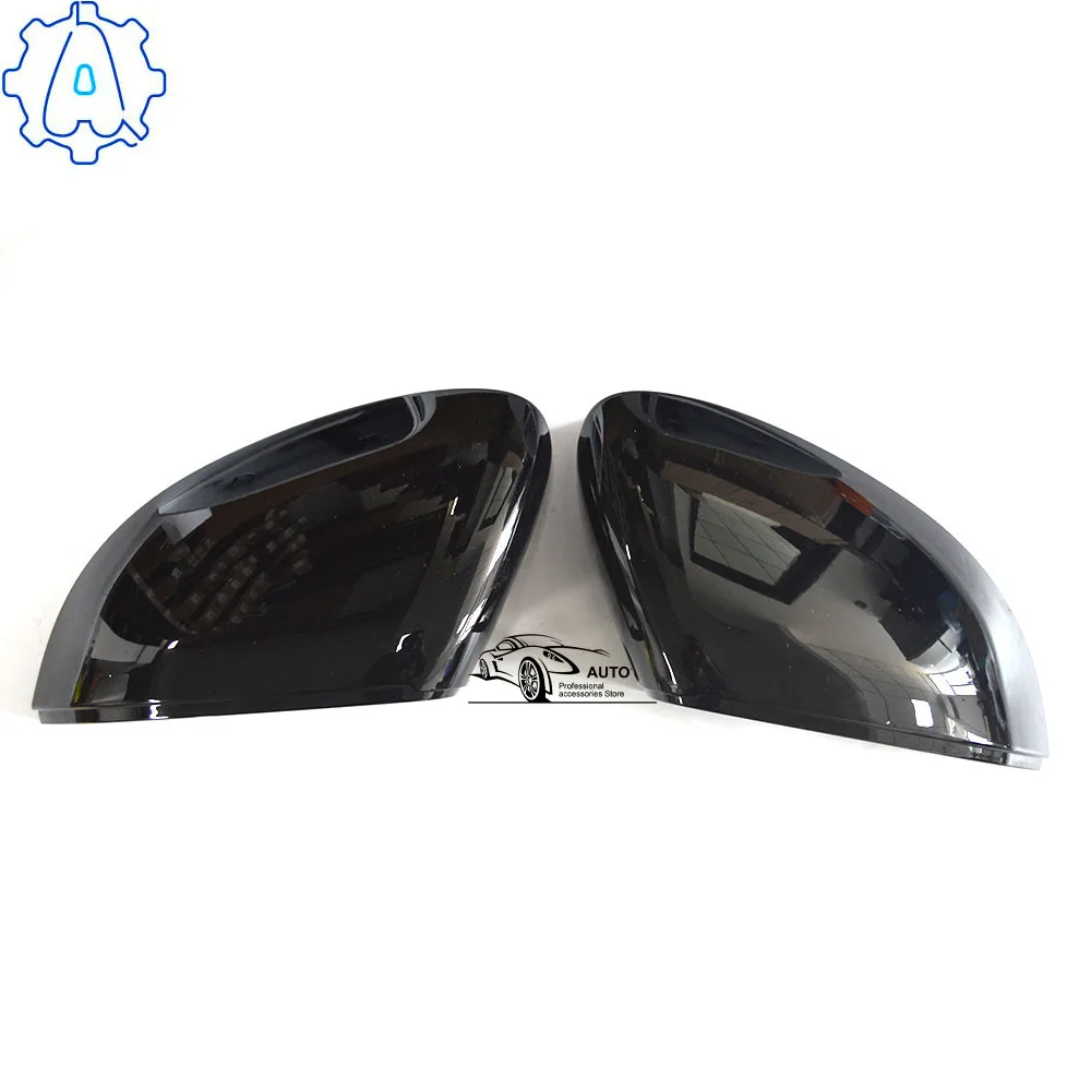 

For Golf 8 mk8 Black Mirror Cover Rear view Side Mirror Cap Housing Support Lane Change Side Assist Blind Spot assist