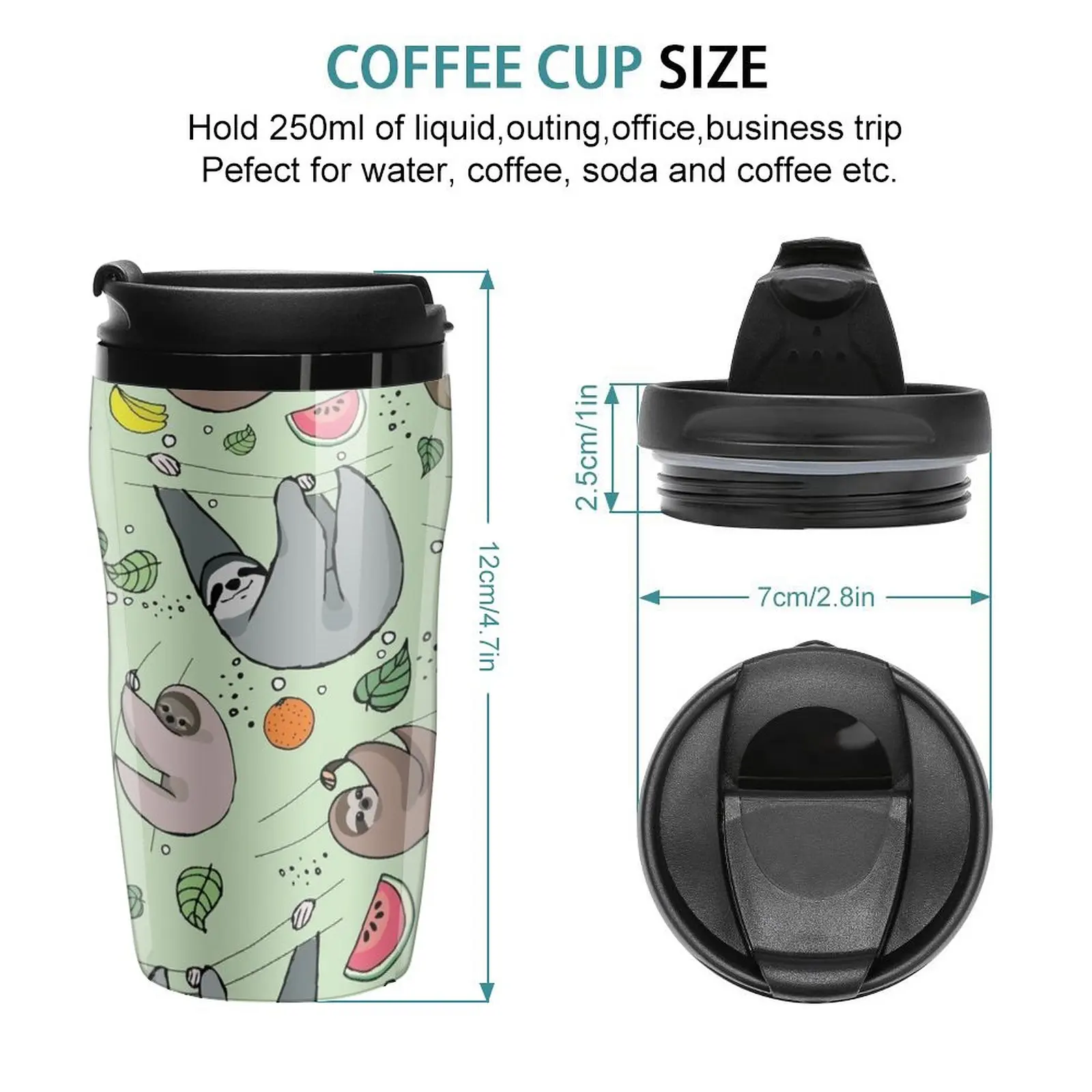 New Sloths Travel Coffee Mug Espresso Coffe Cups Cup Coffe Cups And Mugs