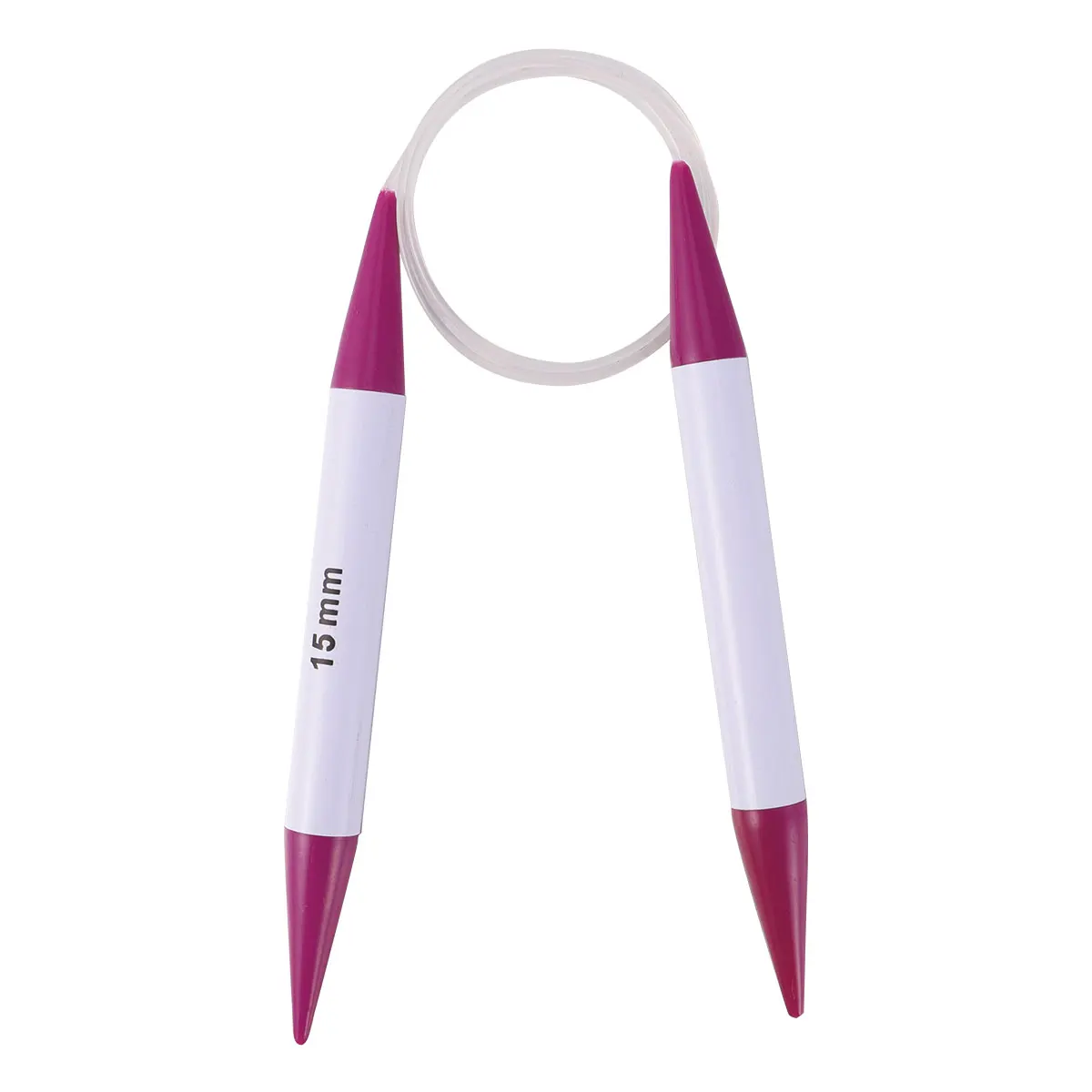 

Plastic Knitting Needles DIY H made Weaving Tools Double Point Yarn Scarf Loop Circular Antimoth Bending Resistance Durability