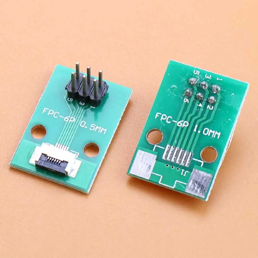 6/8/10/12/14/16/20/24/26/30/34/40/50/60/80Pin 0.5mm Pitch FFC FPC Connector To 2.54mm Double Row Straight Pins Adapter Board