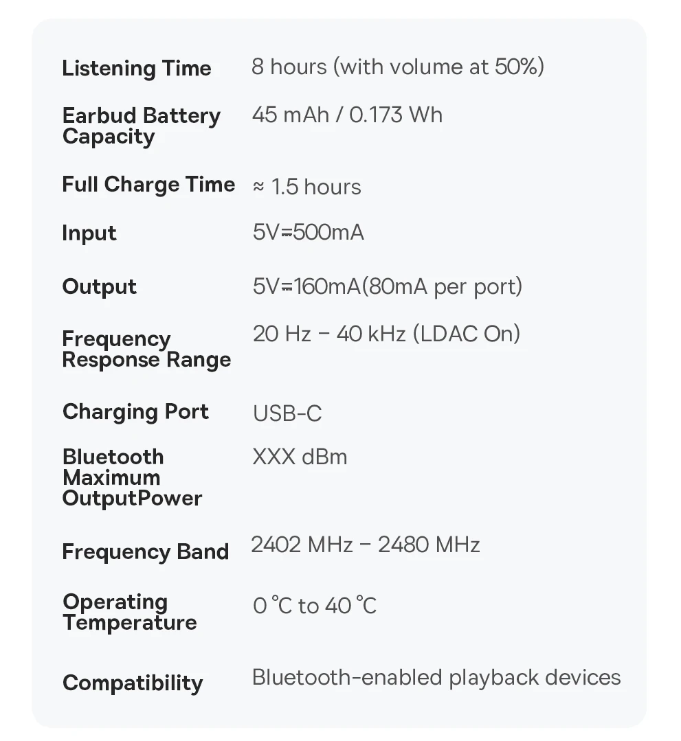 Baseus Eli Sport 2 Open-Ear-Kopfhörer, kabellos, Bluetooth 6.0 OWS-Kopfhörer, hochauflösend, mit LDAC OWS-Kopfhörer, Ohrbügel-Sport-Ohrhörer – Detail 21