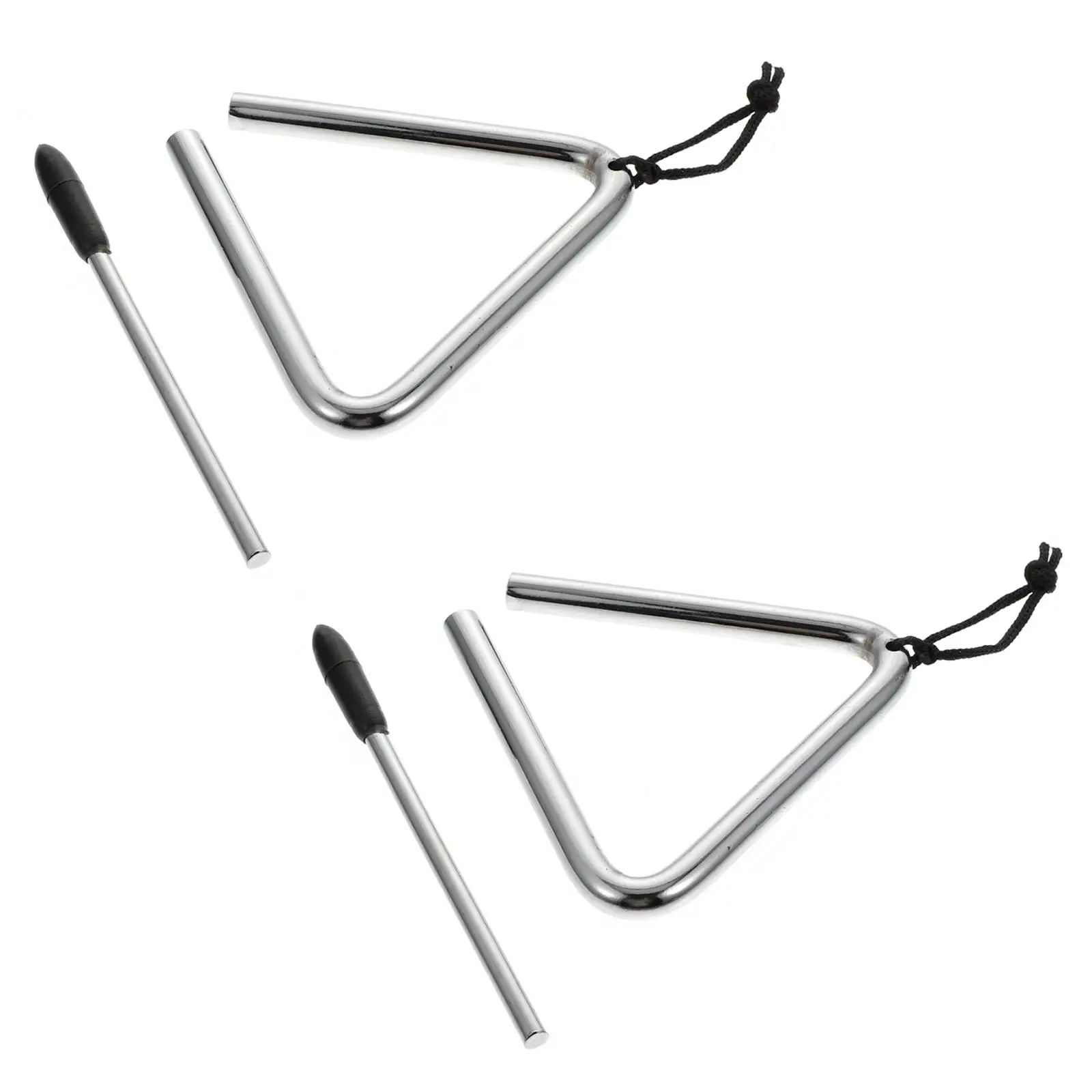 

2 Set Triangle Percussion Instrument Kids Musical Instruments Children's Toy for