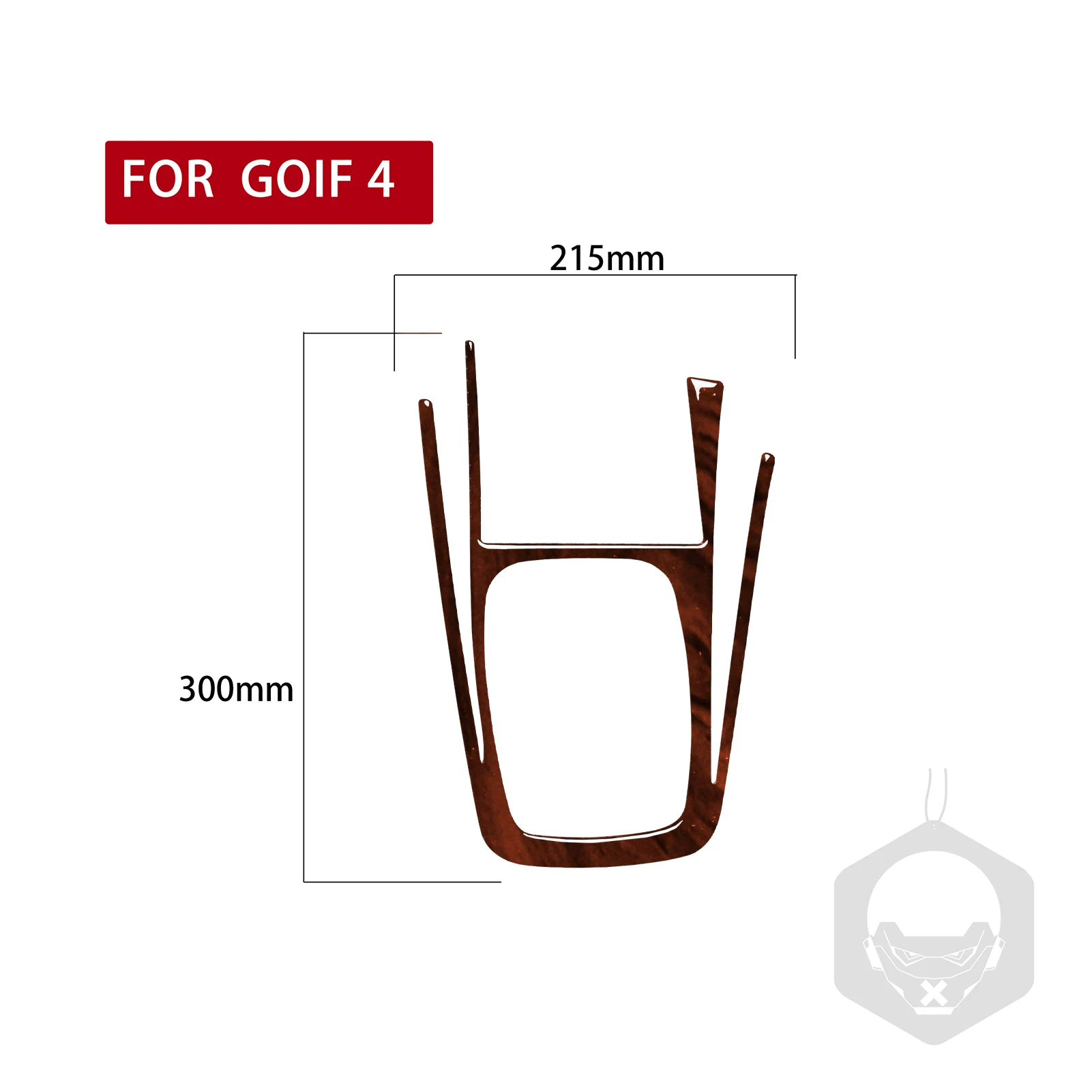 For VW Golf 4 Mk4 1999-2004 Accessories 6Pcs Wood Grain Plastic Car Interior Gear Shift Panel Cover Trim Sticker