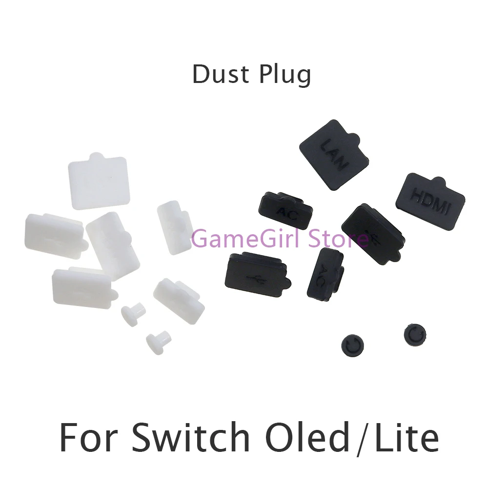 

50Sets For Nintendo Switch Oled Dustproof Silicone Rubber Dust Plug for Switch Lite Universal Host Hole Plug