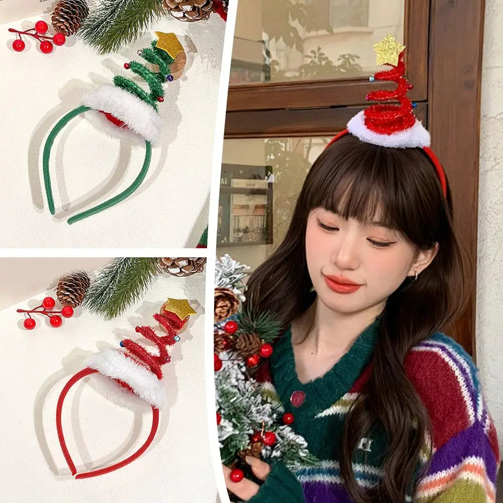 Christmas Headband Adult/child Snowflake Xmas Tree 2025 Girl Decoration Hairband Gifts New Festival Year Women B2s6