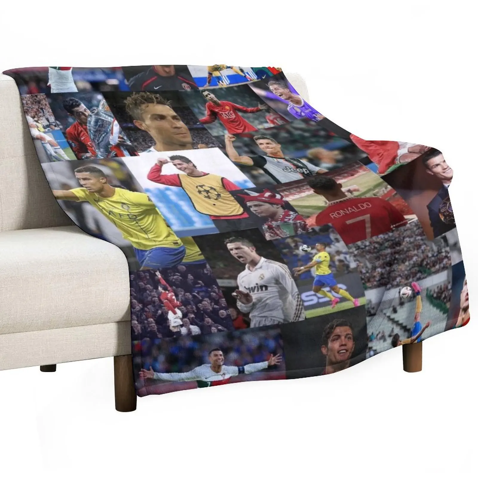 

Cristiano Collage Throw Blanket wednesday Picnic Blankets