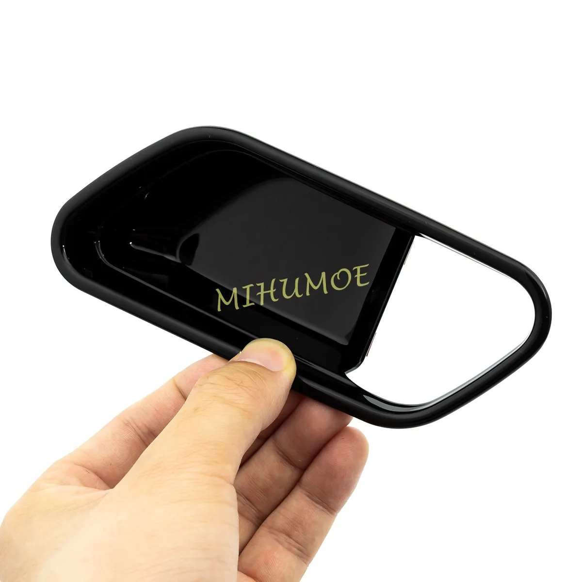 مقبض باب السيارة الداخلي باللون الأسود اللامع غطاء محيطي لـ 2025-2026 نيسان كيك #3