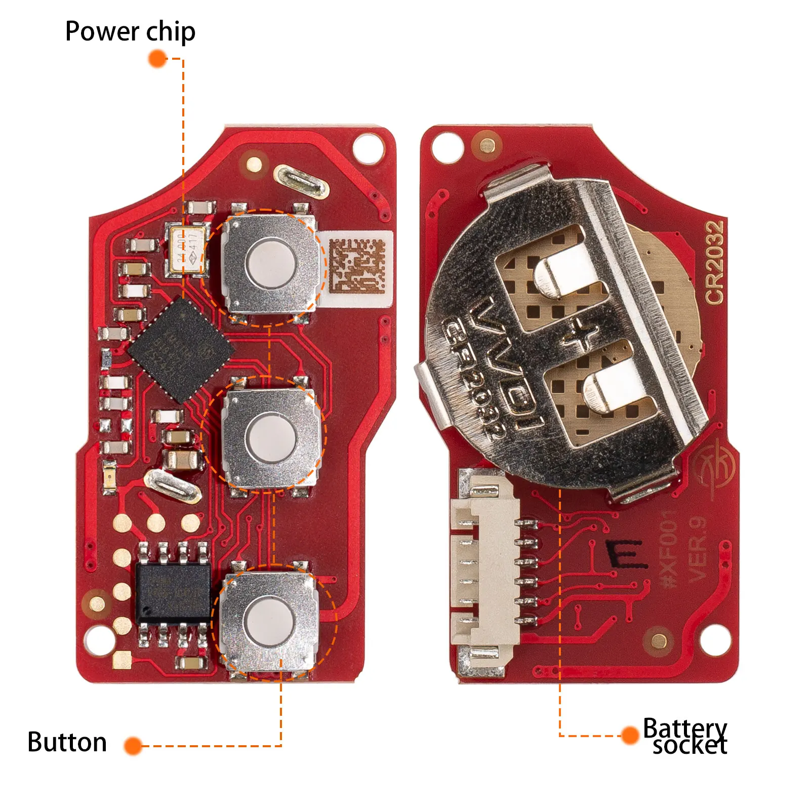 Xhorse XKB520EN 2nd Generation XKB501EN Wire Remote Key B5 Type 5pcs/lot Support Wireless Programming