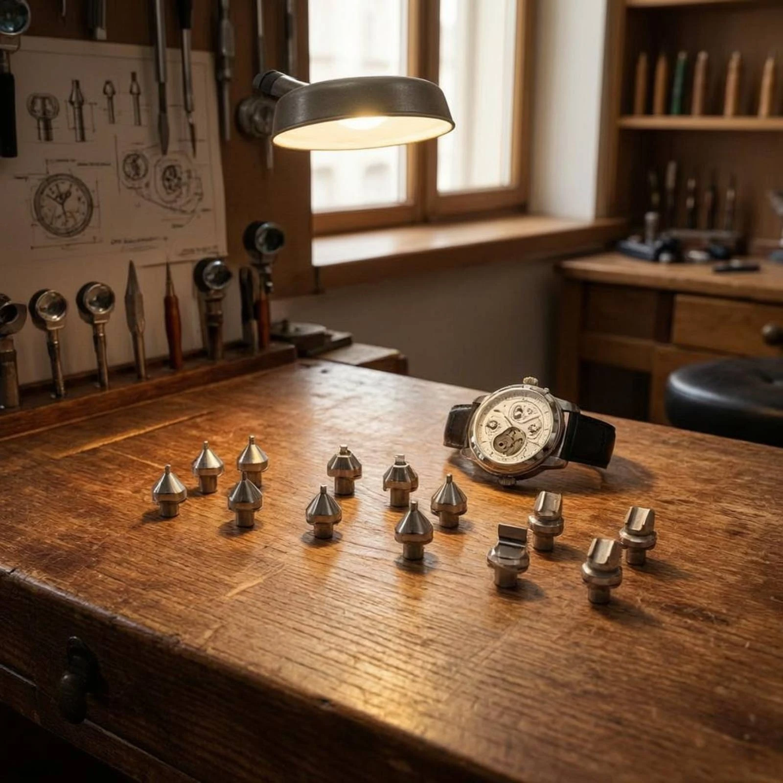 Juego de 12 piezas de abridores de caja de reloj con acabado plateado, herramienta de extracción de fondo de caja de reloj de acero, de larga duración para uso profesional